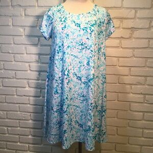 Talbots soft stretch T-Shirt style pullover Dress  1X
